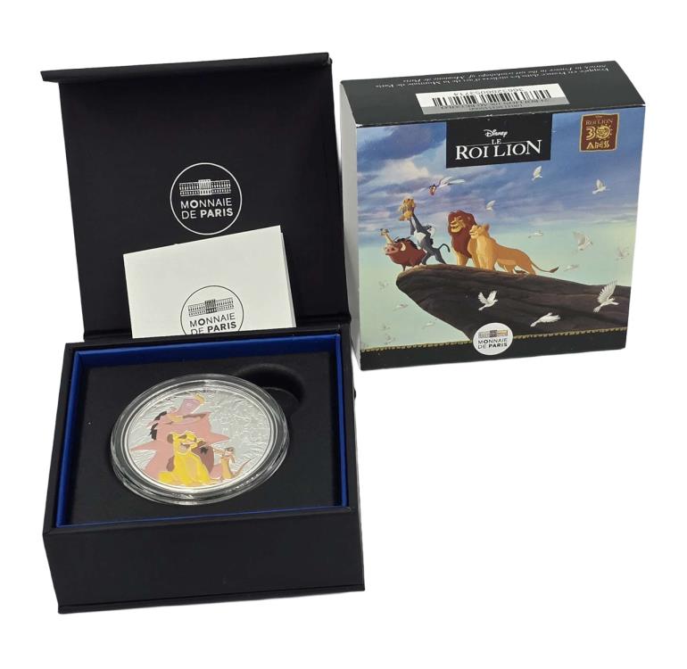 2024 France Disney The Lion King 22.2g Silver Collectible Coin Gallery Image 5