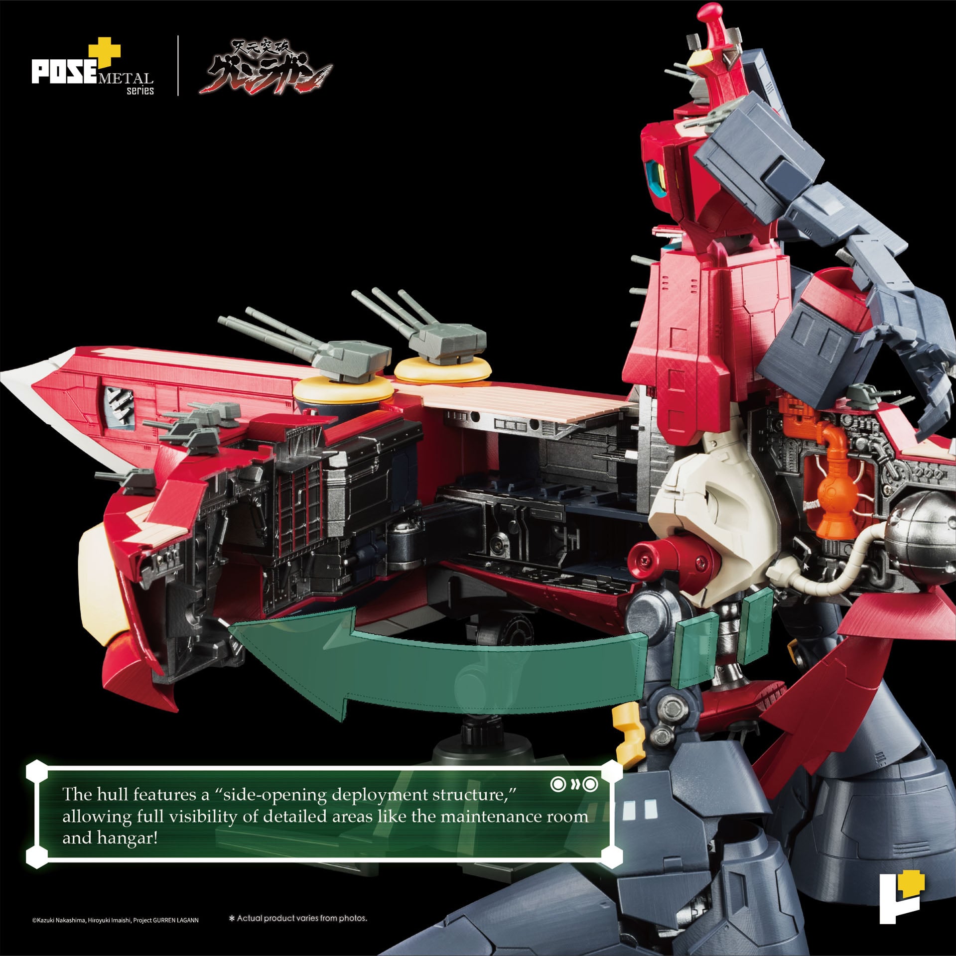 Tengen Toppa Gurren Lagann POSE+ METAL Series Dai-Gurren Action Figure Gallery Image 5