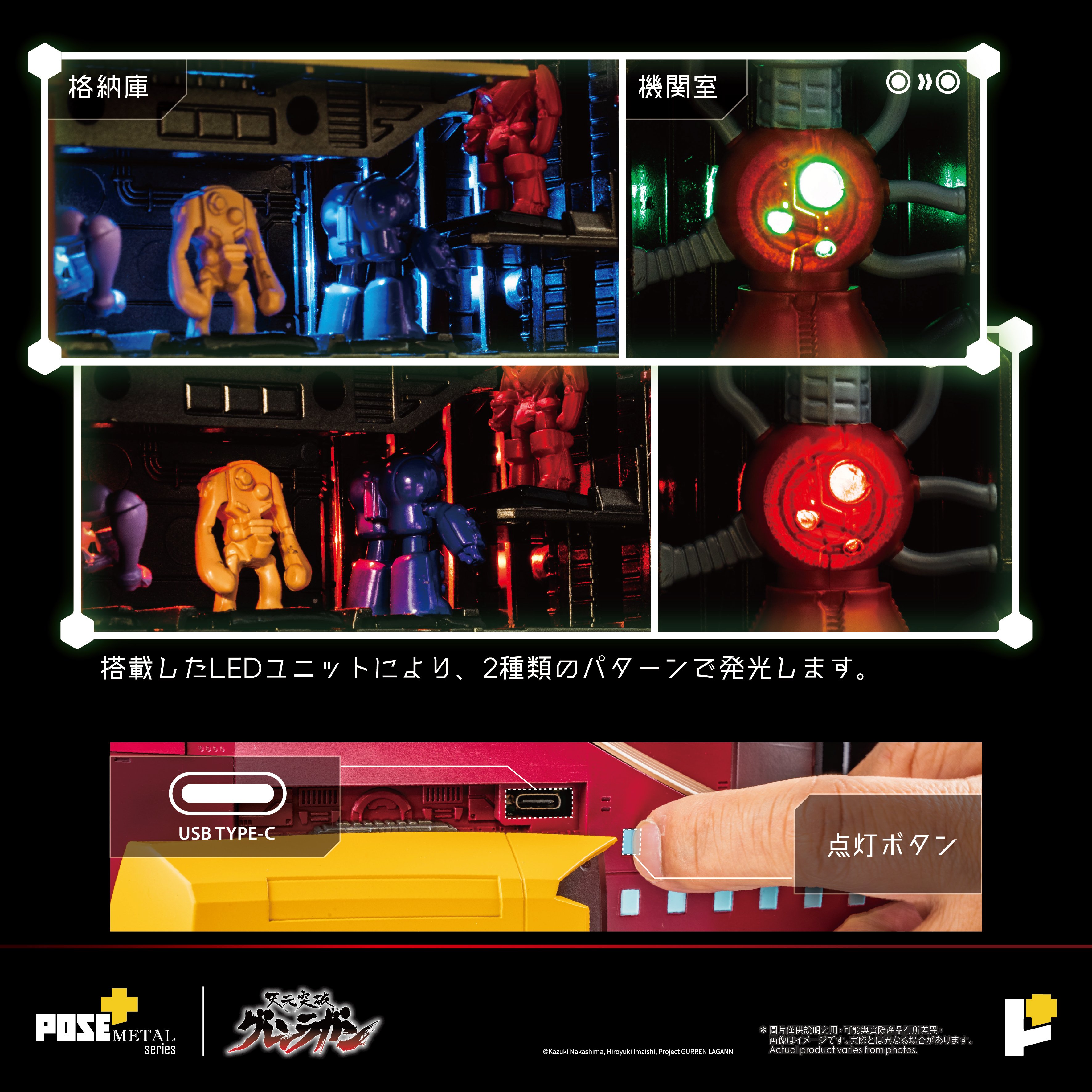Tengen Toppa Gurren Lagann POSE+ METAL Series Dai-Gurren Action Figure Gallery Image 22