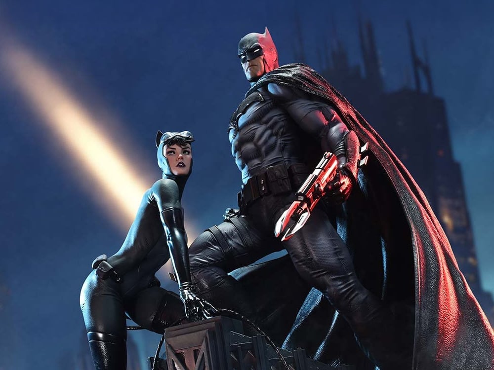 Batman/Catwoman Ultimate Premium Masterline Batman & Catwoman (Concept Design by Clay Mann) 1/4 Scale Statue Gallery Image 1