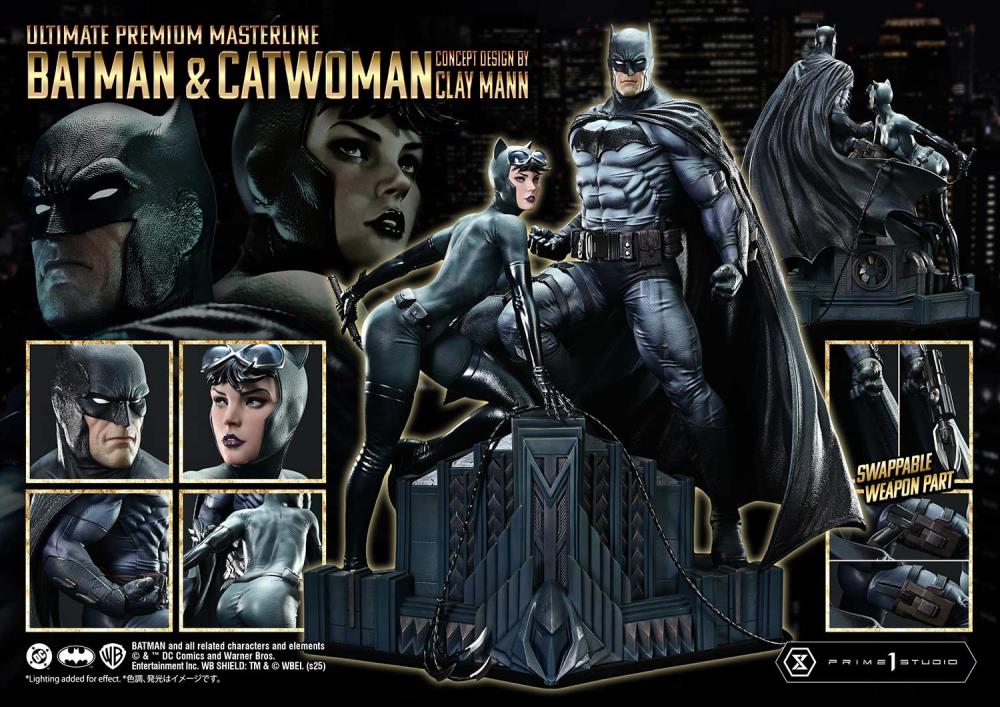 Batman/Catwoman Ultimate Premium Masterline Batman & Catwoman (Concept Design by Clay Mann) 1/4 Scale Statue Gallery Image 49