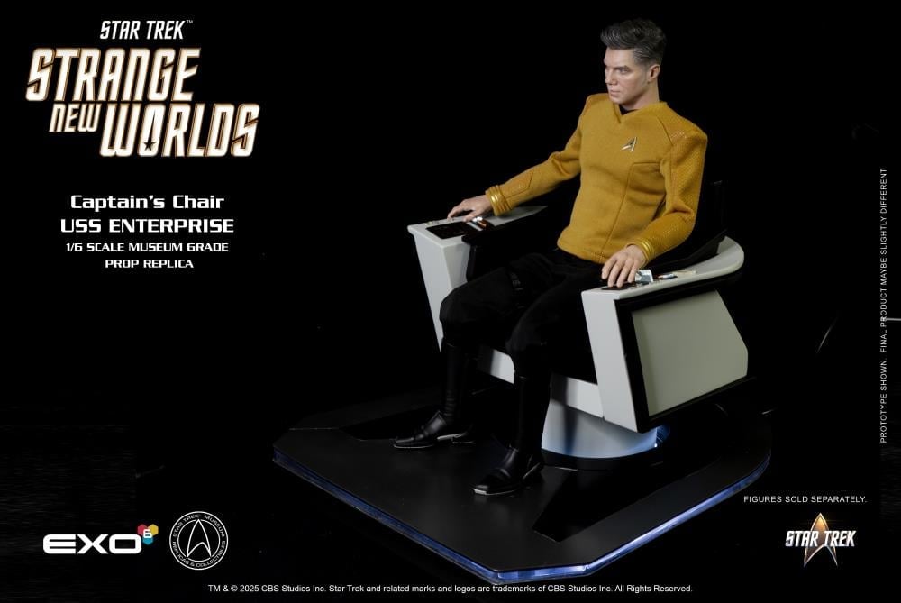 Star Trek: Strange New Worlds U.S.S. Enterprise Command Chair 1/6 Scale Accessory Set Gallery Image 16