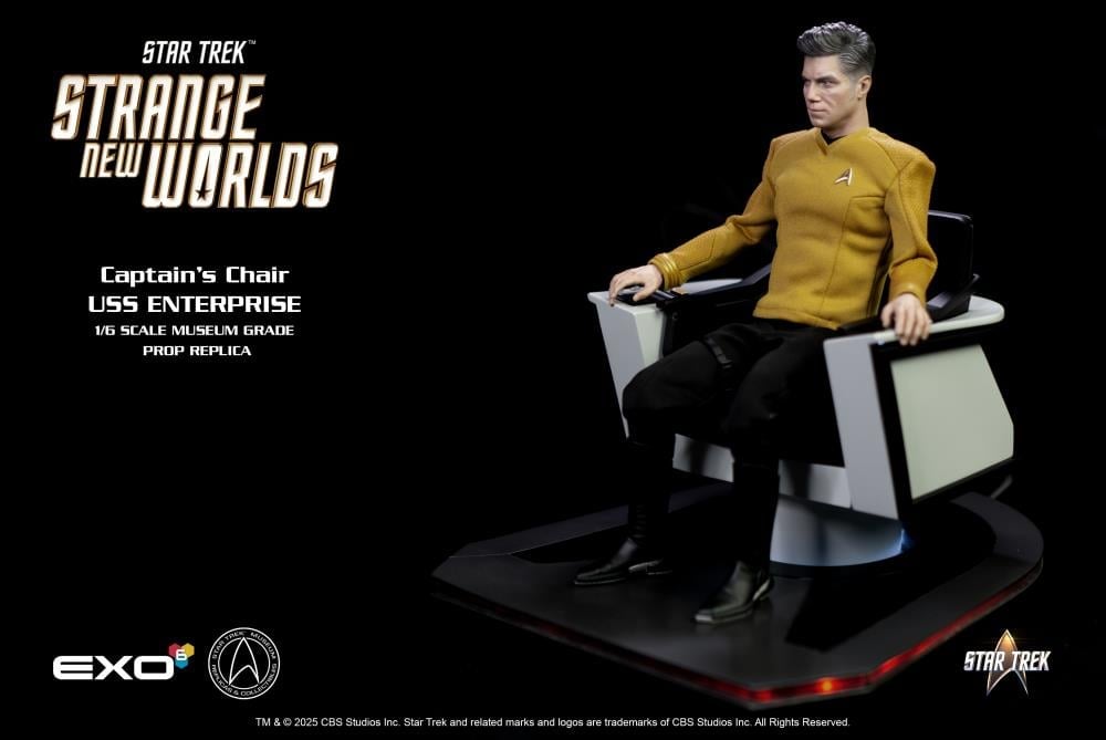 Star Trek: Strange New Worlds U.S.S. Enterprise Command Chair 1/6 Scale Accessory Set Gallery Image 9