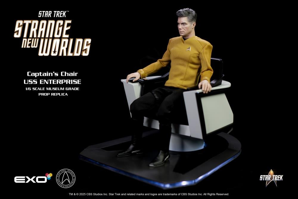 Star Trek: Strange New Worlds U.S.S. Enterprise Command Chair 1/6 Scale Accessory Set Gallery Image 8