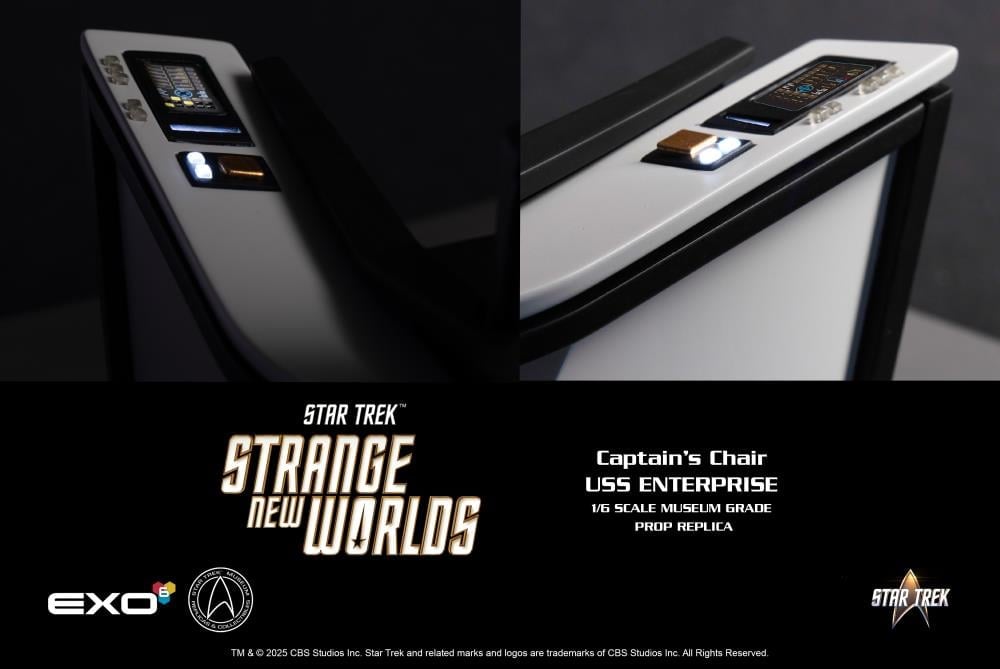 Star Trek: Strange New Worlds U.S.S. Enterprise Command Chair 1/6 Scale Accessory Set Gallery Image 13
