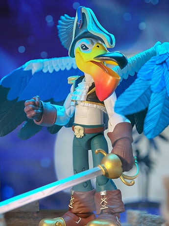Image of Plunderlings Plunderbeak Captain Longbill Limited Edition Action Figure
