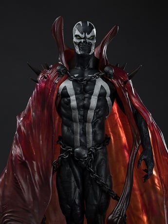 Spawn: Black, White & Red All Over Spawn 1/10 Scale Limited