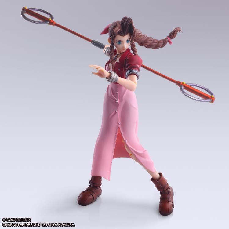 Final Fantasy VII Bring Arts Aerith Gainsborough (Mythril Rod Ver.) Action Figure Gallery Image 4