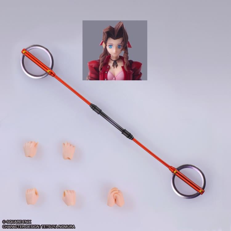 Final Fantasy VII Bring Arts Aerith Gainsborough (Mythril Rod Ver.) Action Figure Gallery Image 8