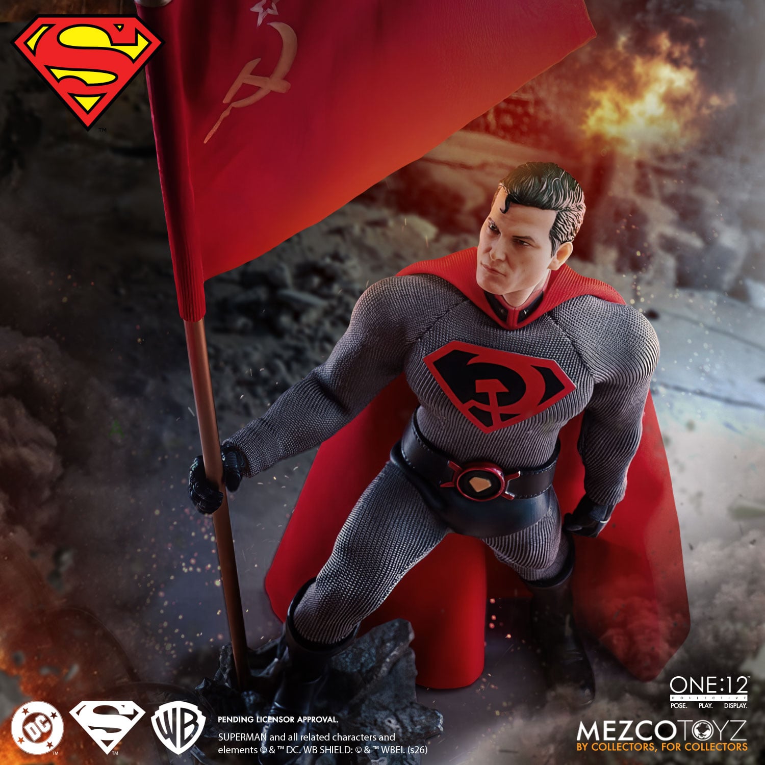 Superman: Red Son One:12 Collective Superman Action Figure Gallery Image 6