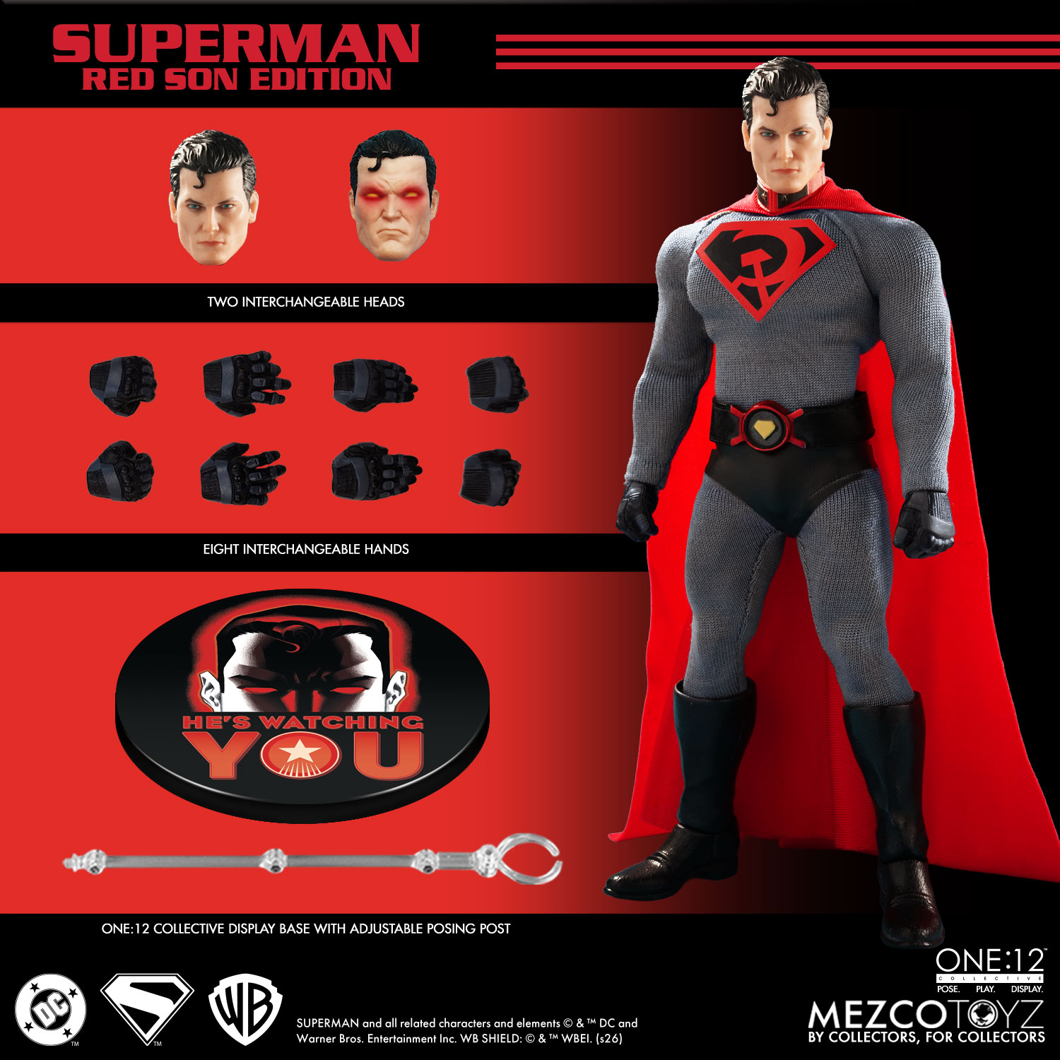 Superman: Red Son One:12 Collective Superman Action Figure Gallery Image 14