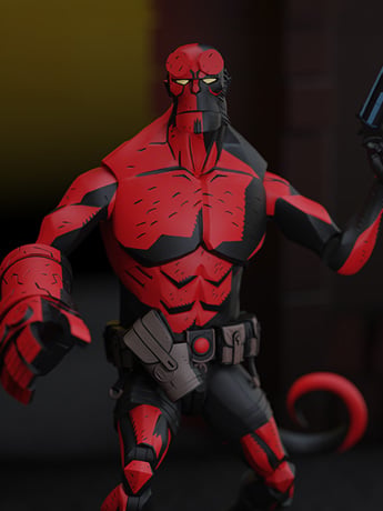 Hellboy (Big, Red & Dark) 1/12 Scale BBTS Exclusive Action Figure