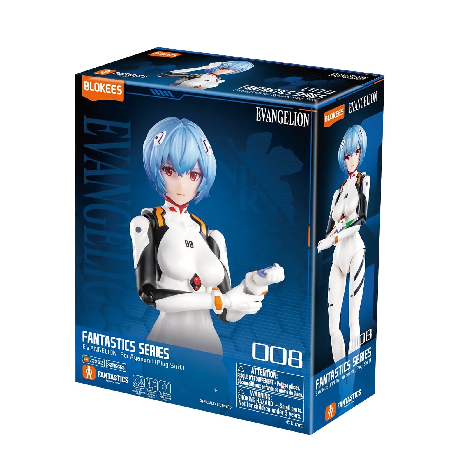Neon Genesis Evangelion Fantastics Series #01 Rei Ayanami (Plug Suit Ver.) Model Kit Gallery Image 11