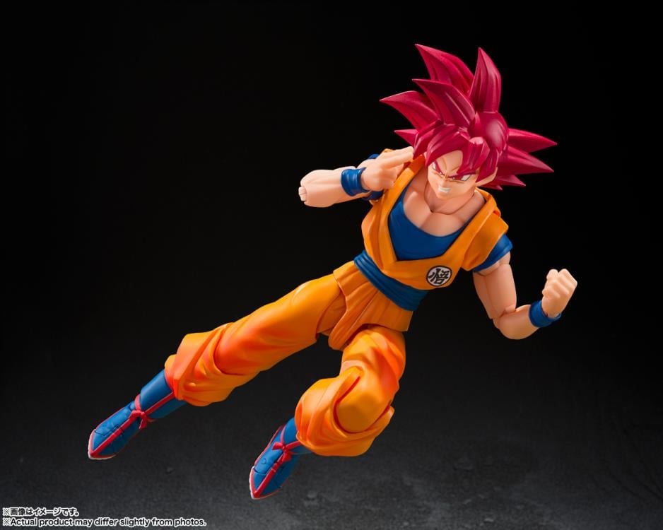 Dragon Ball Super S.H.Figuarts Super Saiyan God Goku (God Aura) Action Figure Gallery Image 7