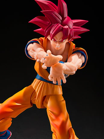 Dragon Ball Super S.H.Figuarts Super Saiyan God Goku (God Aura) Action Figure Gallery Image 2