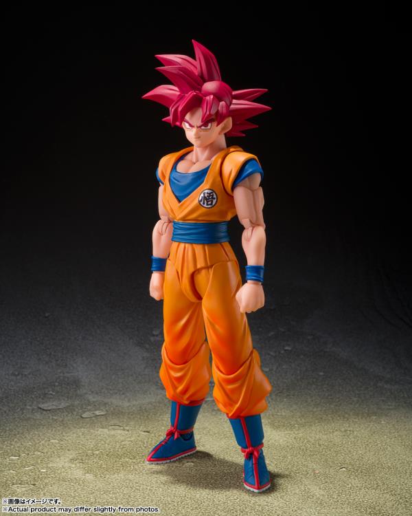 Dragon Ball Super S.H.Figuarts Super Saiyan God Goku (God Aura) Action Figure Gallery Image 3