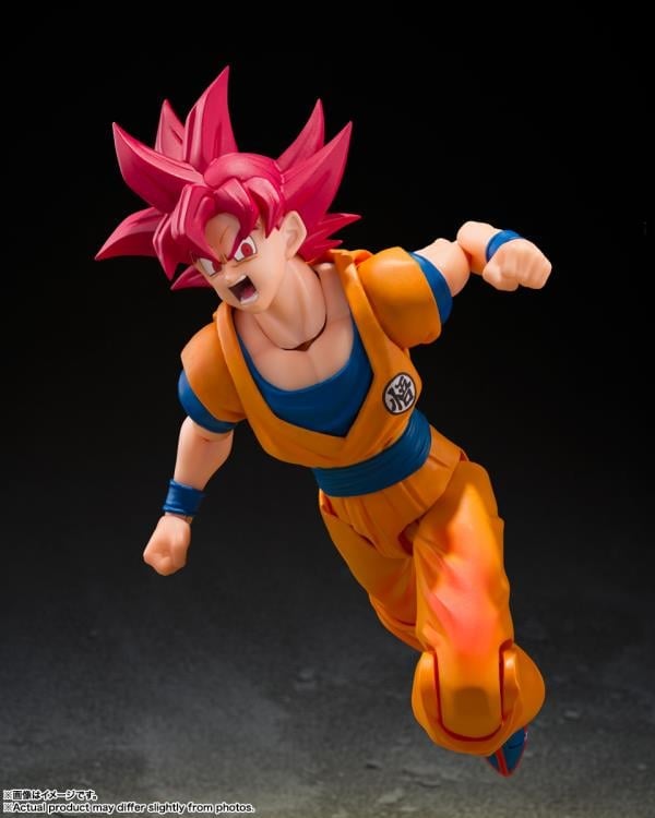 Dragon Ball Super S.H.Figuarts Super Saiyan God Goku (God Aura) Action Figure Gallery Image 8