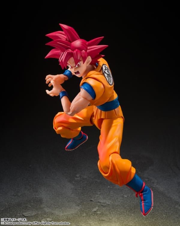 Dragon Ball Super S.H.Figuarts Super Saiyan God Goku (God Aura) Action Figure Gallery Image 5