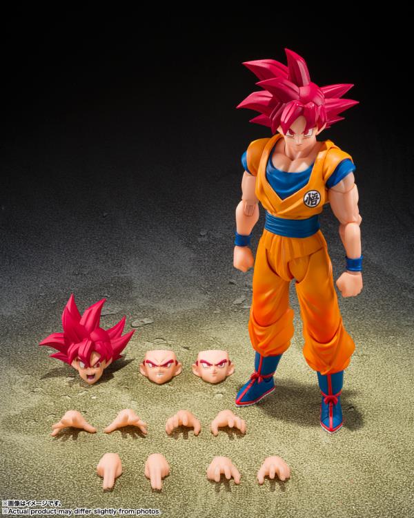 Dragon Ball Super S.H.Figuarts Super Saiyan God Goku (God Aura) Action Figure Gallery Image 9