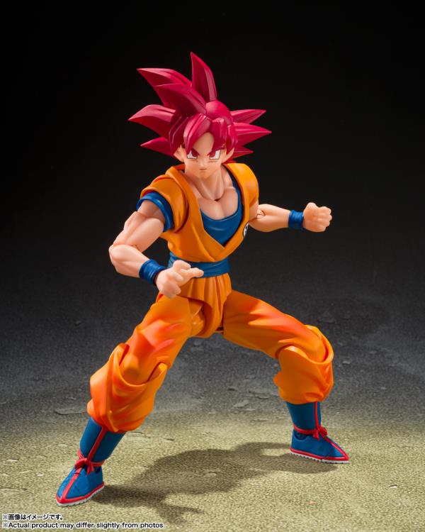 Dragon Ball Super S.H.Figuarts Super Saiyan God Goku (God Aura) Action Figure Gallery Image 4