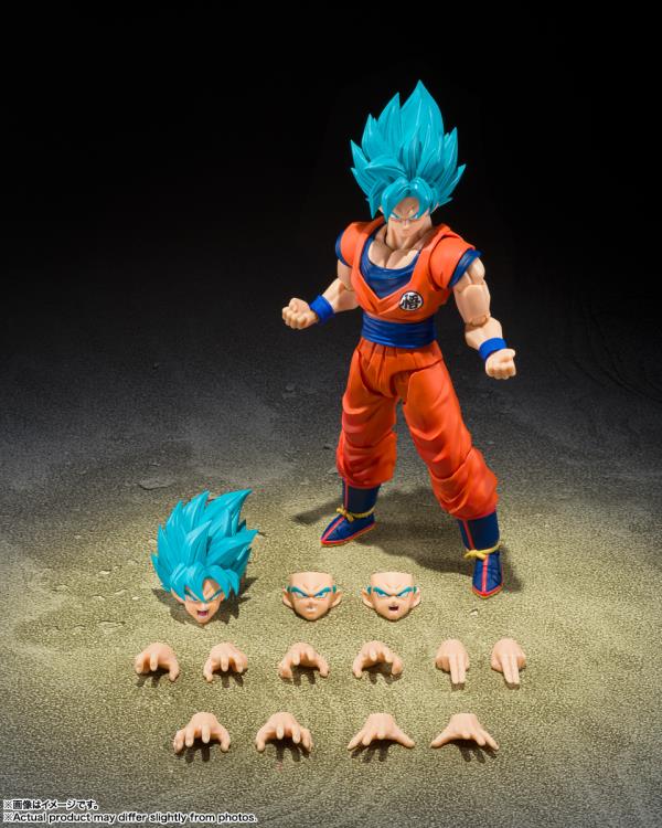 Dragon Ball Super S.H.Figuarts Super Saiyan God Super Saiyan Goku (Blue Power Transcending Limits) Action Figure Gallery Image 9