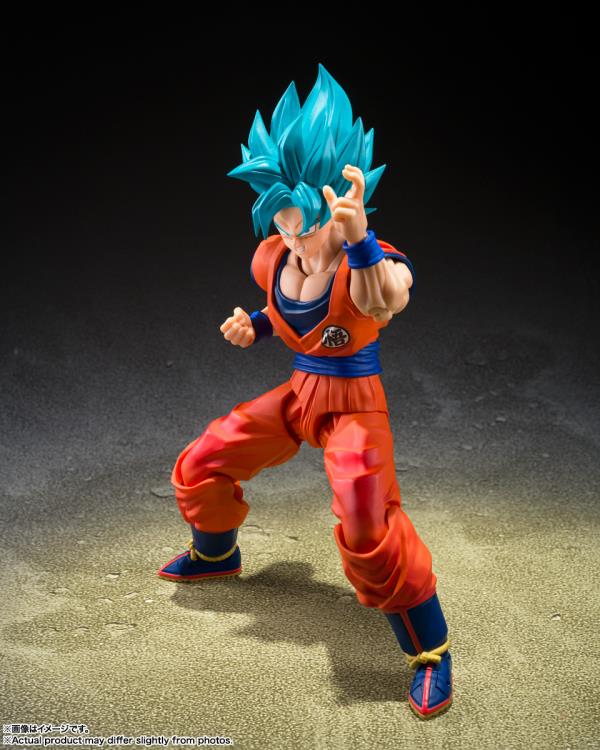 Dragon Ball Super S.H.Figuarts Super Saiyan God Super Saiyan Goku (Blue Power Transcending Limits) Action Figure Gallery Image 4