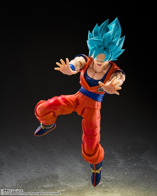 Dragon Ball Super S.H.Figuarts Super Saiyan God Super Saiyan Goku (Blue Power Transcending Limits) Action Figure Gallery Image 7