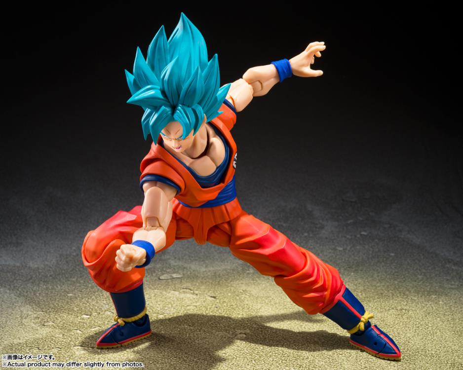 Dragon Ball Super S.H.Figuarts Super Saiyan God Super Saiyan Goku (Blue Power Transcending Limits) Action Figure Gallery Image 5