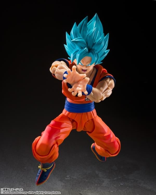 Dragon Ball Super S.H.Figuarts Super Saiyan God Super Saiyan Goku (Blue Power Transcending Limits) Action Figure Gallery Image 6