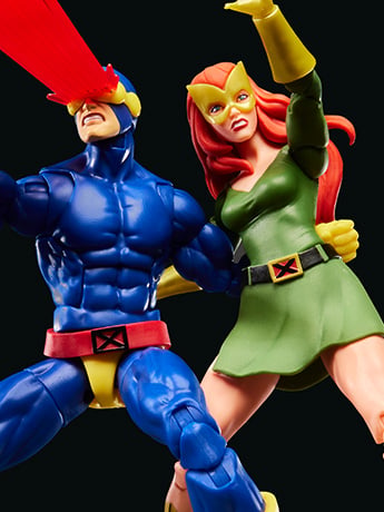 X-Men '97 Marvel Legends Cyclops and Jean Grey Action Figure Two-Pack Gallery Image 2