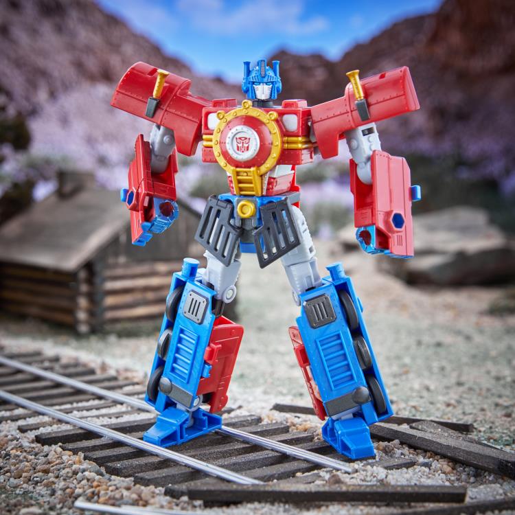 Transformers Timelines Hearts of Steel Optimus Prime and Starscream Action Figure Two-Pack Gallery Image 7