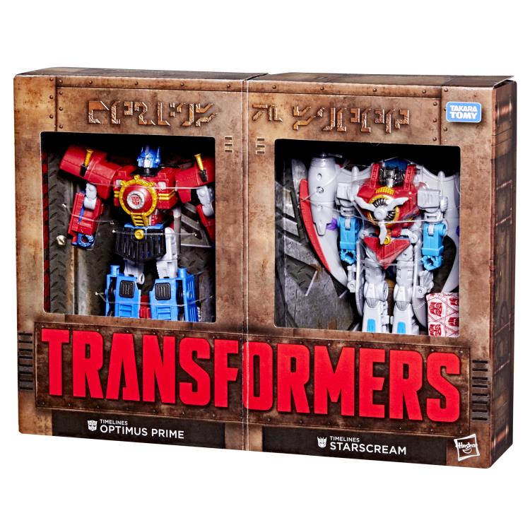 Transformers Timelines Hearts of Steel Optimus Prime and Starscream Action Figure Two-Pack Gallery Image 16