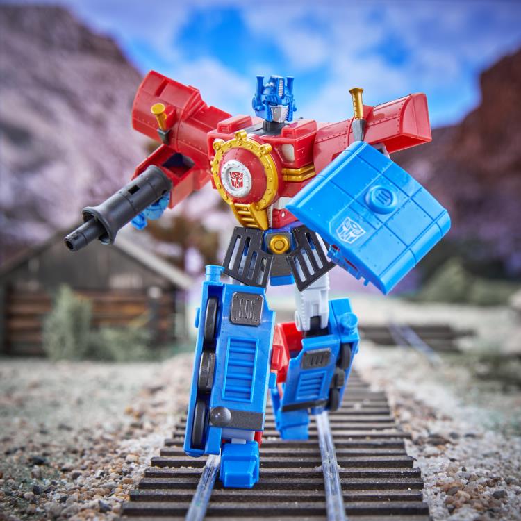 Transformers Timelines Hearts of Steel Optimus Prime and Starscream Action Figure Two-Pack Gallery Image 9