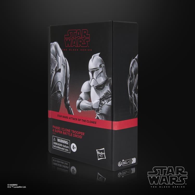 Star Wars: The Black Series Phase 1 Clone Trooper and Super Battle Droid Action Figure Two-Pack (Attack of the Clones) Gallery Image 19