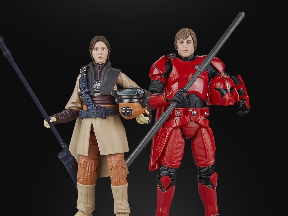 Star Wars: The Black Series Luke Skywalker (Imperial Guard) and Princess Leia Organa (Boushh) Action Figure Two-Pack (Shadows of the Empire) Gallery Image 1