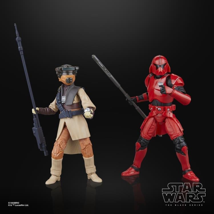Star Wars: The Black Series Luke Skywalker (Imperial Guard) and Princess Leia Organa (Boushh) Action Figure Two-Pack (Shadows of the Empire) Gallery Image 6