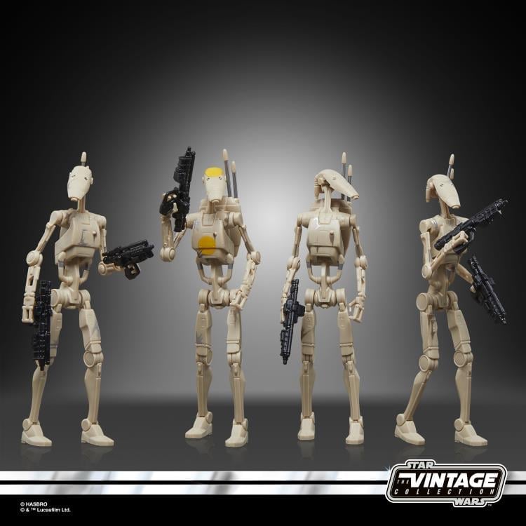 Star Wars: The Vintage Collection Battle Droid Build Up Action Figure Four-Pack (The Phantom Menace) Gallery Image 9