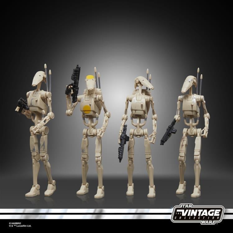 Star Wars: The Vintage Collection Battle Droid Build Up Action Figure Four-Pack (The Phantom Menace) Gallery Image 7
