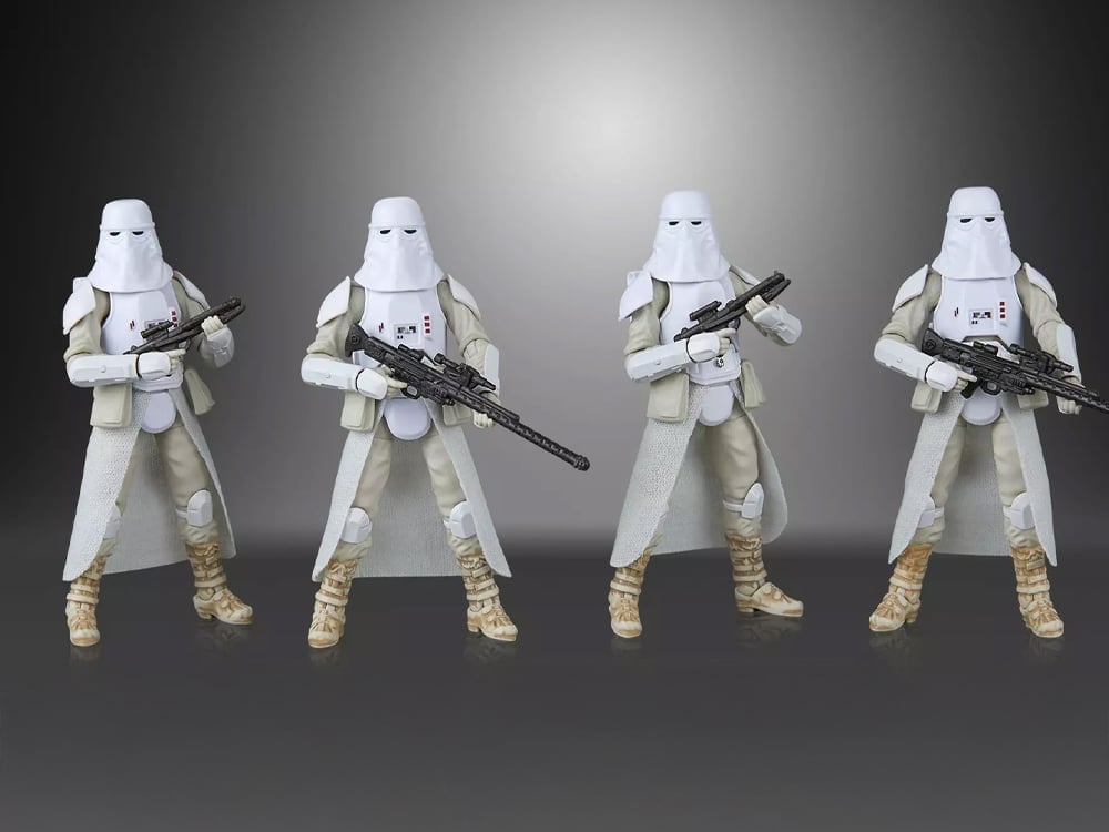 Star Wars: The Vintage Collection Snowtrooper Troop Builder Action Figure Four-Pack (Empire Strikes Back) Gallery Image 1
