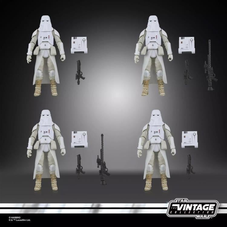 Star Wars: The Vintage Collection Snowtrooper Troop Builder Action Figure Four-Pack (Empire Strikes Back) Gallery Image 7