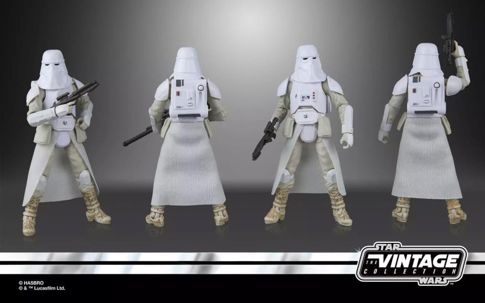 Star Wars: The Vintage Collection Snowtrooper Troop Builder Action Figure Four-Pack (Empire Strikes Back) Gallery Image 6