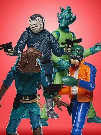 Star Wars: The Vintage Collection Cantina Adventure Action Figure Four-Pack (A New Hope) Gallery Image 2