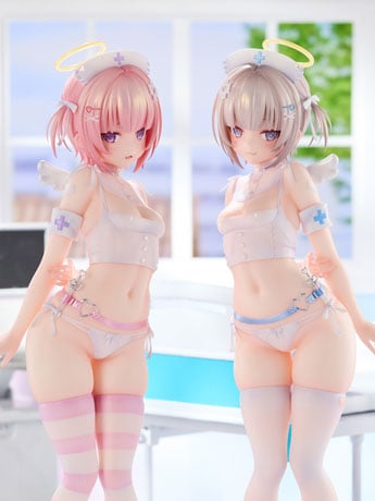 Kuma 4-gou Illustration Suzu & Nagi 1/6 Scale Figure Set Gallery Image 2