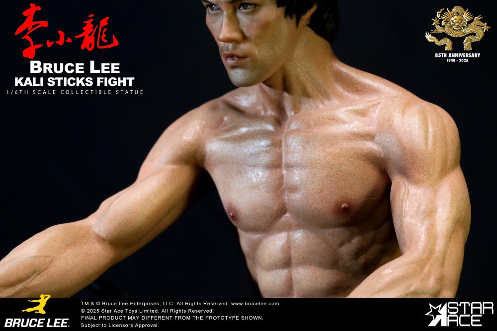 Bruce Lee "Kali Sticks Fight" (Deluxe Basement Ver.) Statue Gallery Image 8