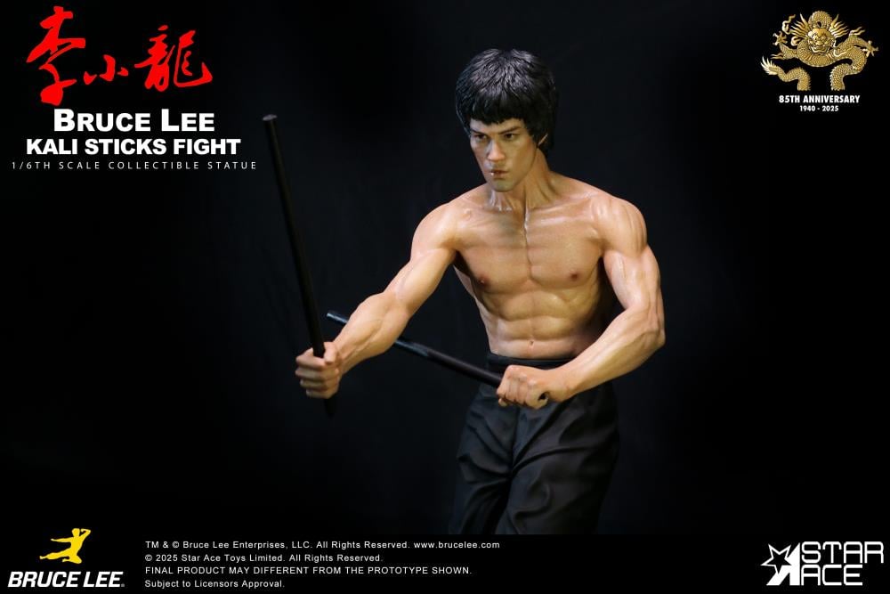 Bruce Lee "Kali Sticks Fight" (Deluxe Basement Ver.) Statue Gallery Image 5