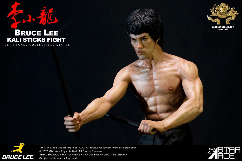 Bruce Lee "Kali Sticks Fight" (Deluxe Basement Ver.) Statue Gallery Image 10