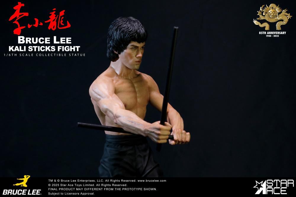 Bruce Lee "Kali Sticks Fight" (Deluxe Basement Ver.) Statue Gallery Image 6