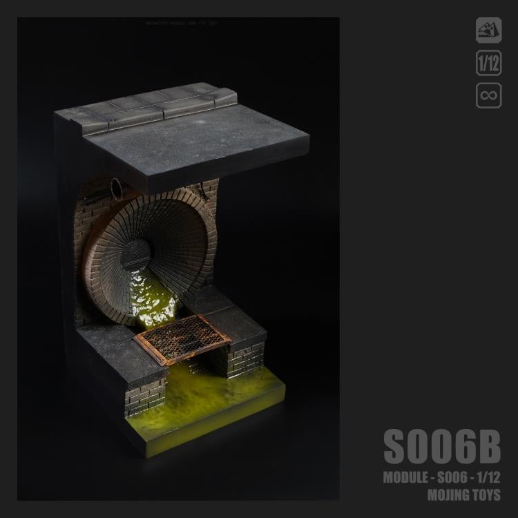 American Comic Style Sewer 1/12 Scale Diorama Base (S006B) Gallery Image 4