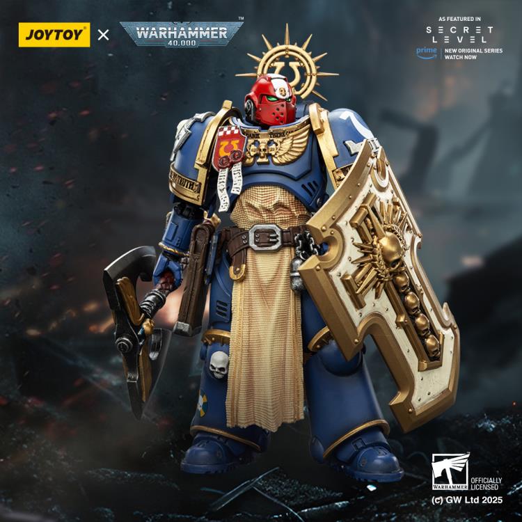 Warhammer 40,000 Ultramarines Metaurus with Power Axe, Stormshield and Plasma Pistol 1/18 Scale Action Figure Gallery Image 3