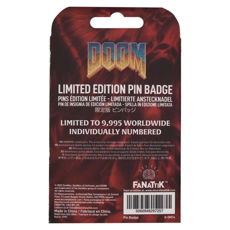 Doom Floppy Disk Limited Edition Pin Badge Gallery Image 7
